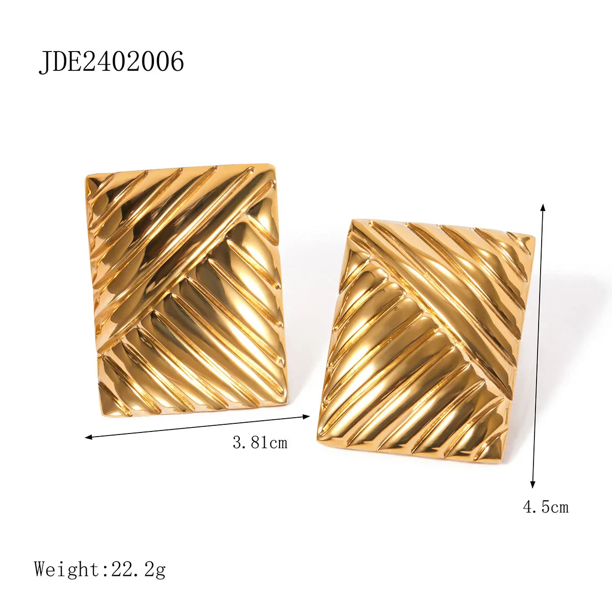 316l Stainless Steel Vintage-Inspired Waterproof Stud Earrings Personalized Charm Fashion Jewelry Accessories Bijoux Gift