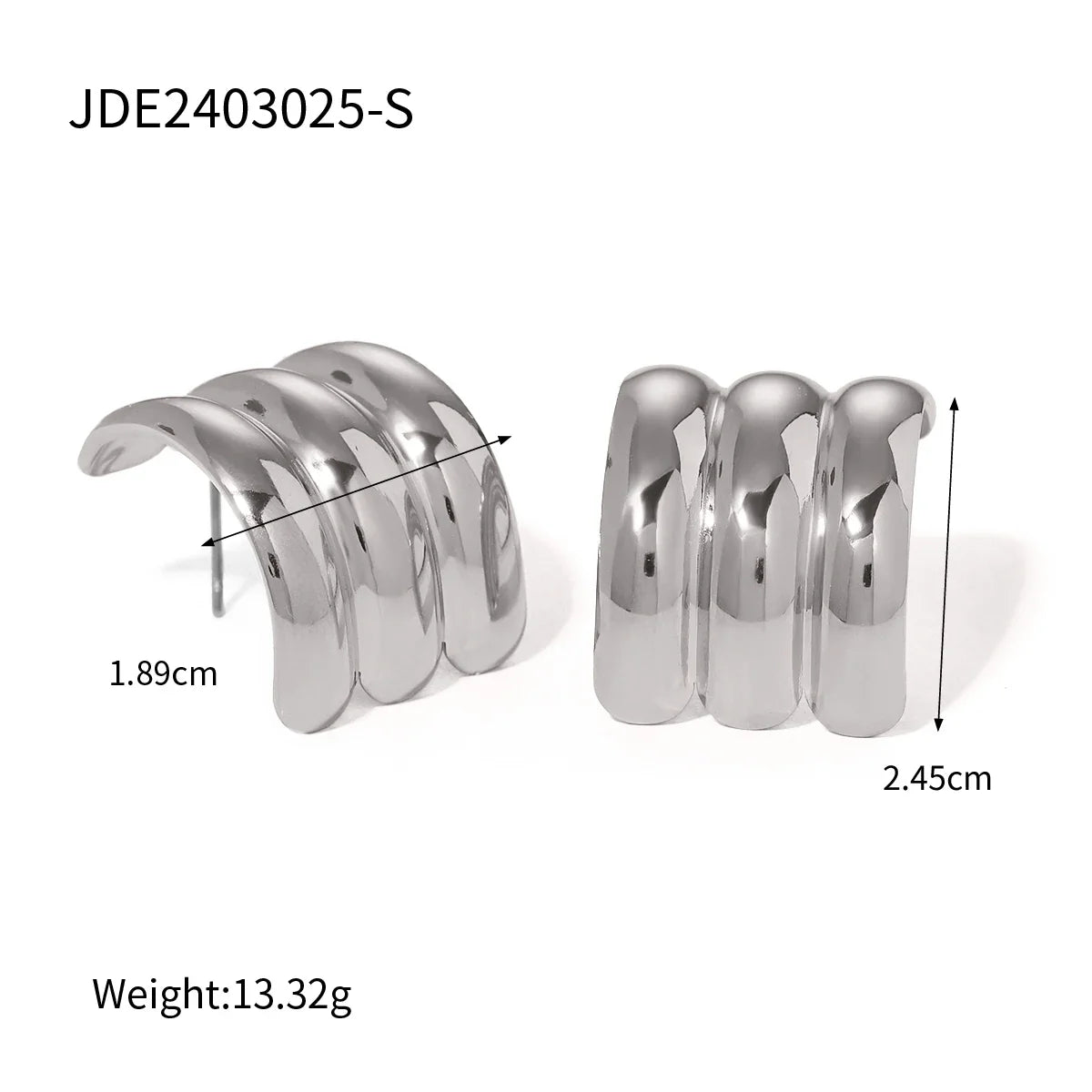 316l Stainless Steel Vintage-Inspired Waterproof Stud Earrings Personalized Charm Fashion Jewelry Accessories Bijoux Gift
