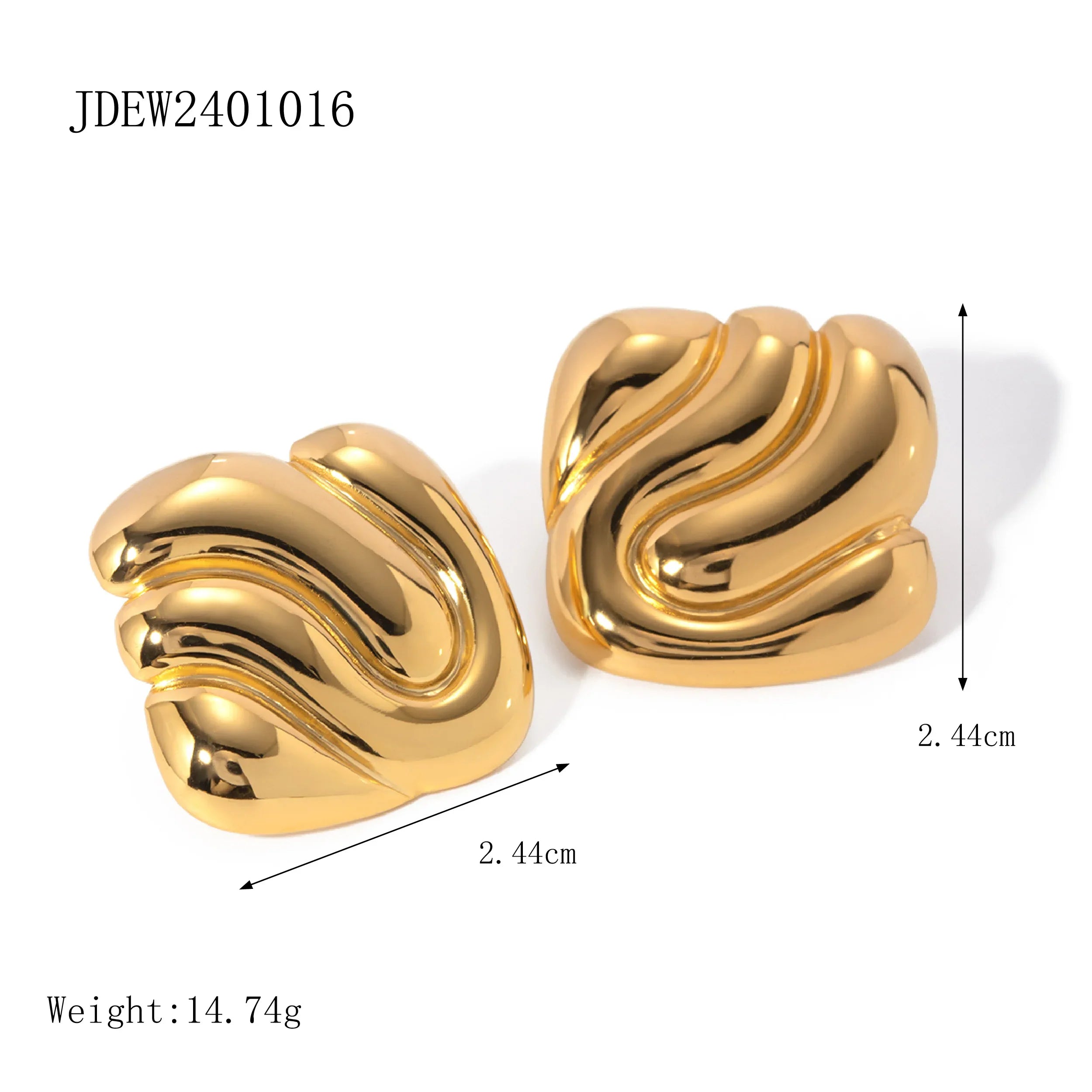 316l Stainless Steel Vintage-Inspired Waterproof Stud Earrings Personalized Charm Fashion Jewelry Accessories Bijoux Gift