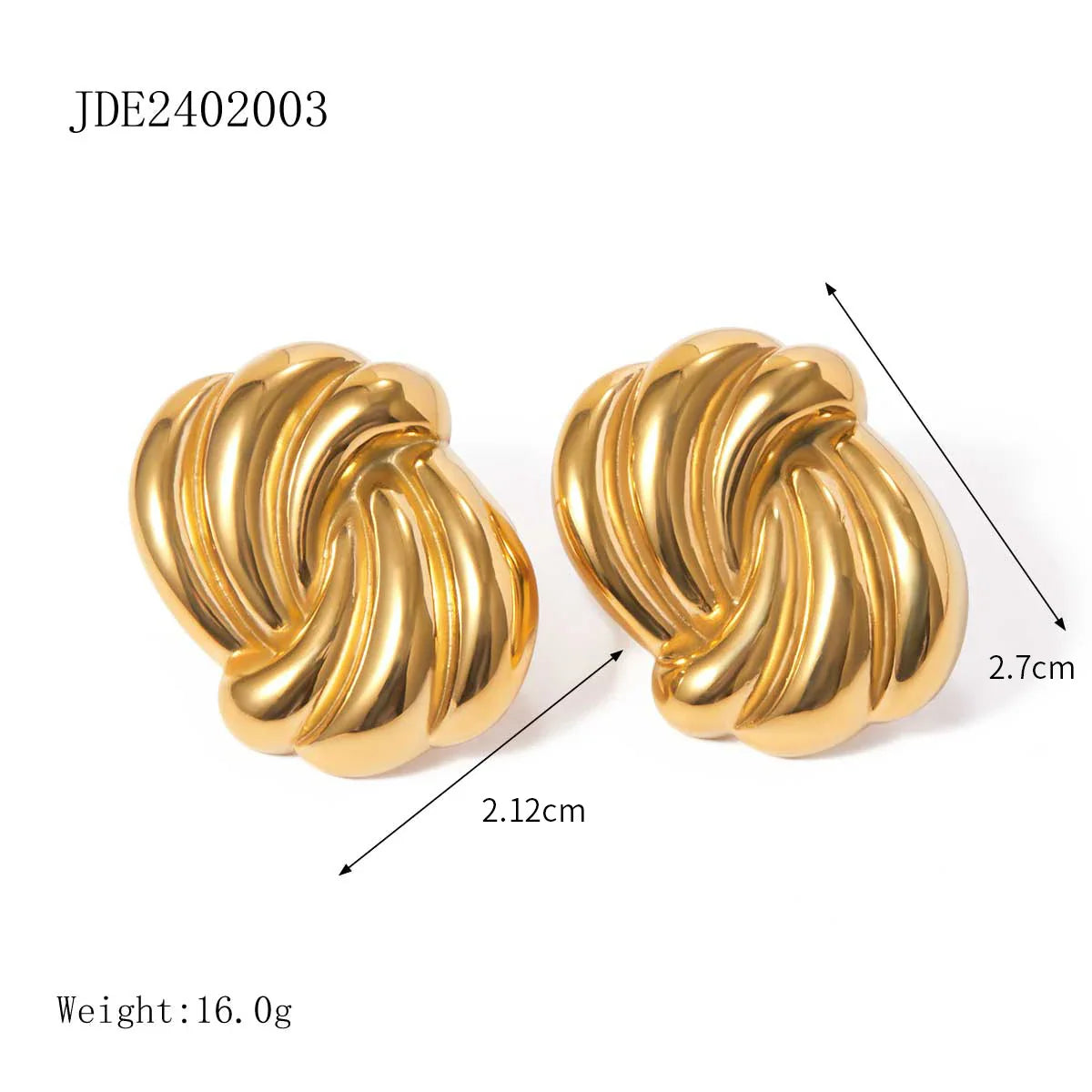 316l Stainless Steel Vintage-Inspired Waterproof Stud Earrings Personalized Charm Fashion Jewelry Accessories Bijoux Gift
