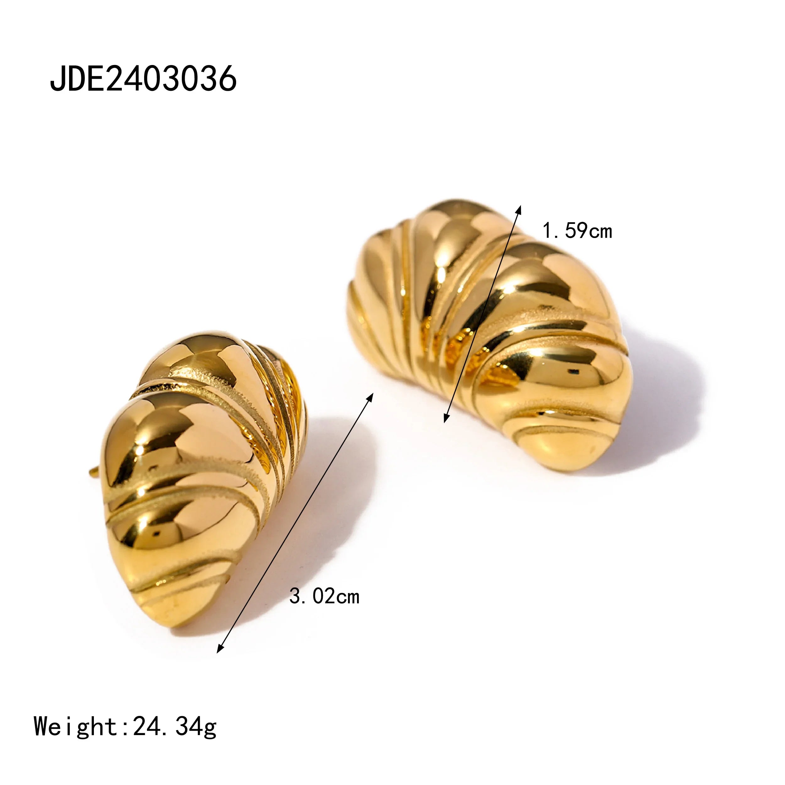 316l Stainless Steel Vintage-Inspired Waterproof Stud Earrings Personalized Charm Fashion Jewelry Accessories Bijoux Gift