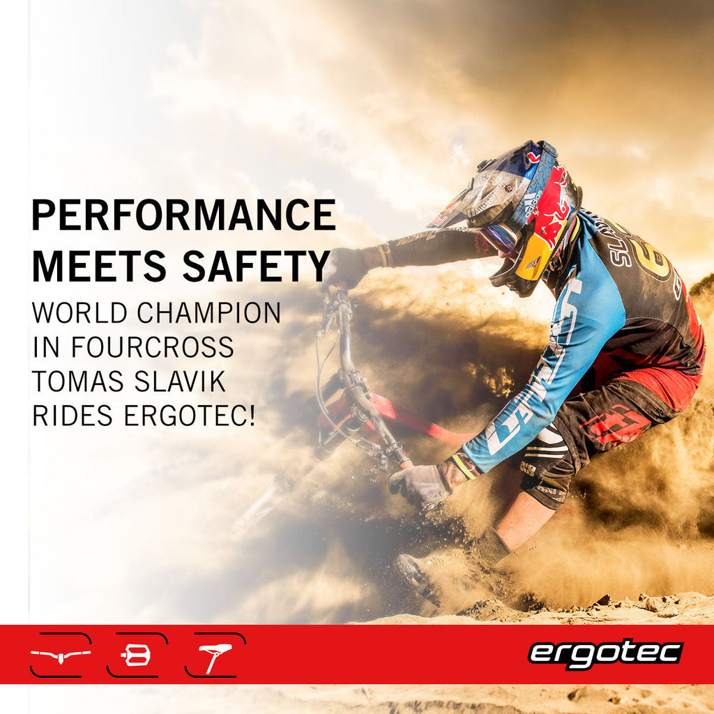 Ergotec - Low Riser Handlebar - 25.4 mm - Black Sandblasted