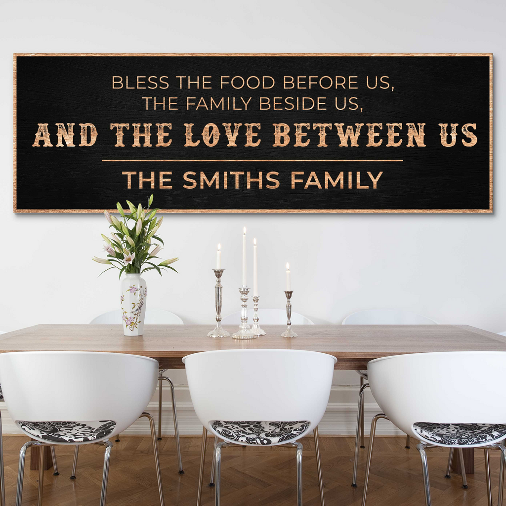 Family Blessing: Bless the Food Sign