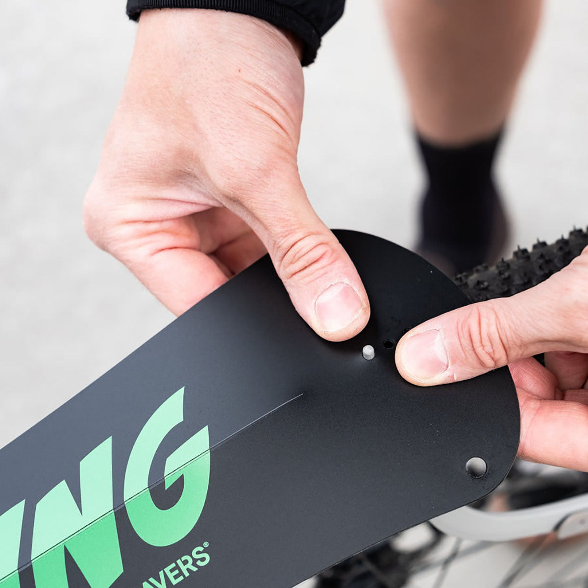 Ass Savers Win Wing Gravel Rear Mudguard w/ Grey Wishbone