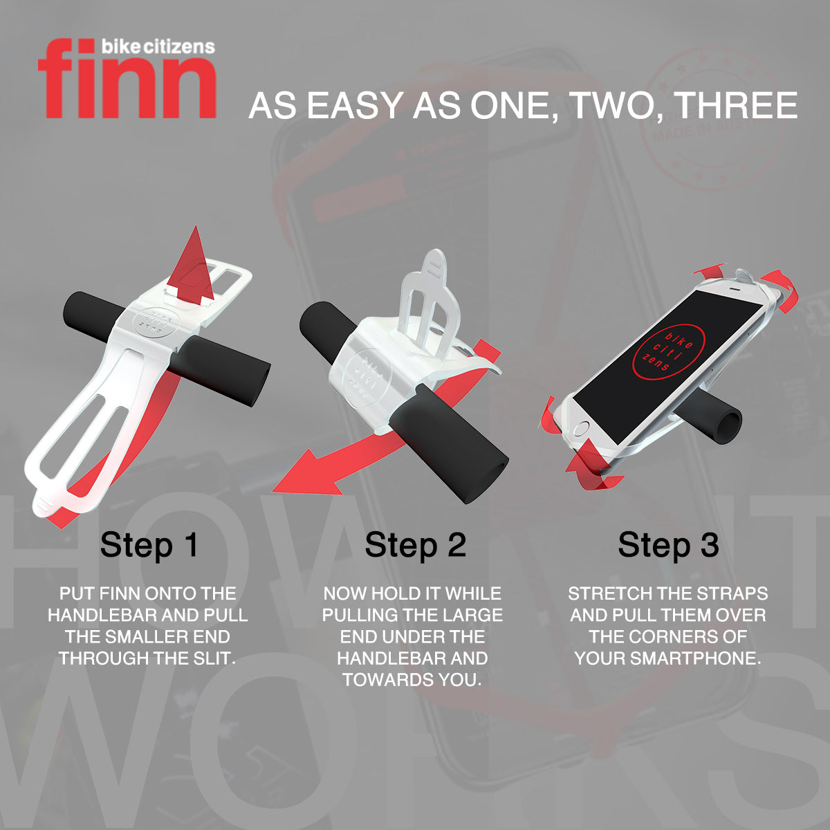 FINN - Universal Bicycle Phone Mount - Pink
