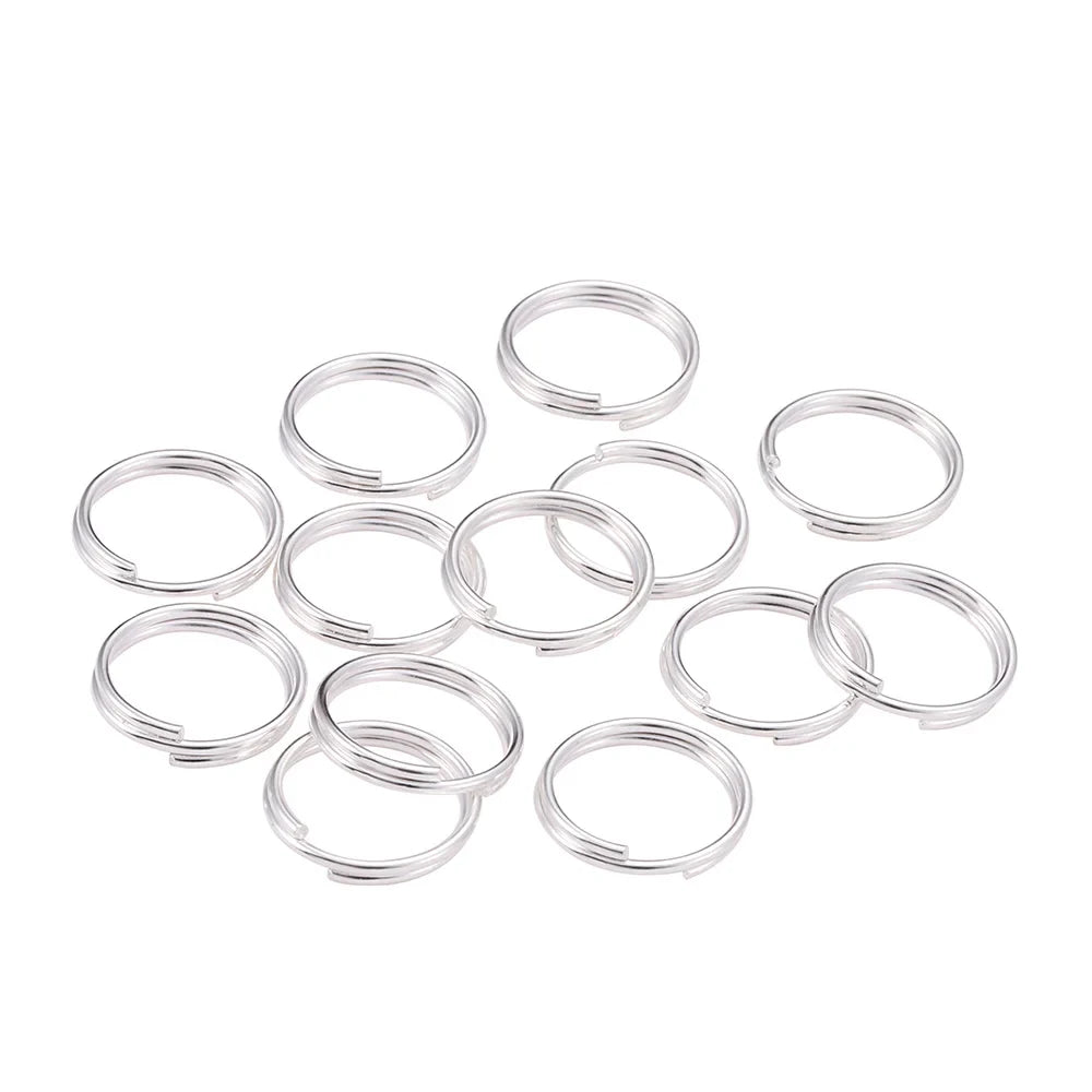 50-200pcs/lot Open Jump Rings 4 6 8 10 12 mm Double Loops Split Rings Necklace Bracelet Connectors For DIY Jewelry Making