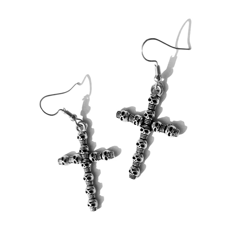 50 Style Earrings For Women Fashion Punk Drop Earrings Simple Cool Cute Jewelry Custom Handmade Girls  Snake Cross Animal