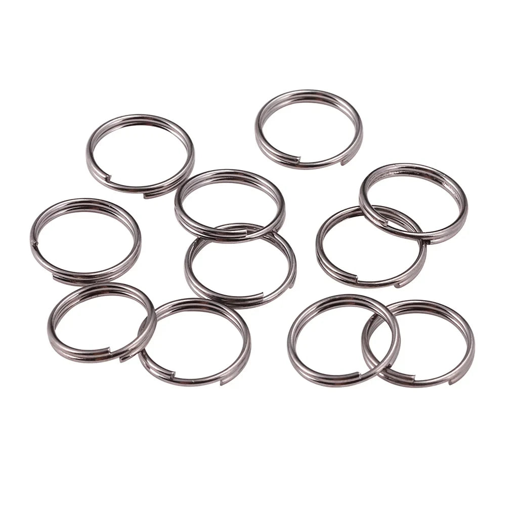 50-200Pcs/Lot 4-20mm Gold Color Double Jump Rings Split Rings Connectors Loops For DIY Jewelry Making Findings Accessories