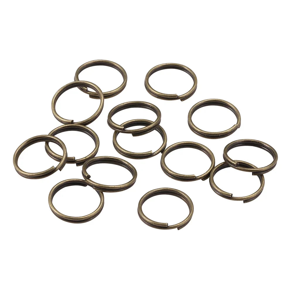 50-200pcs/lot Open Jump Rings 4 6 8 10 12 mm Double Loops Split Rings Necklace Bracelet Connectors For DIY Jewelry Making