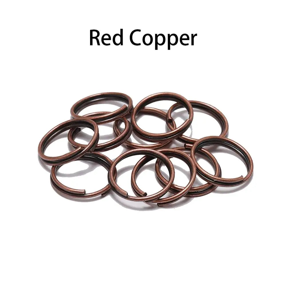 50-200Pcs/Lot 4-20mm Gold Color Double Jump Rings Split Rings Connectors Loops For DIY Jewelry Making Findings Accessories