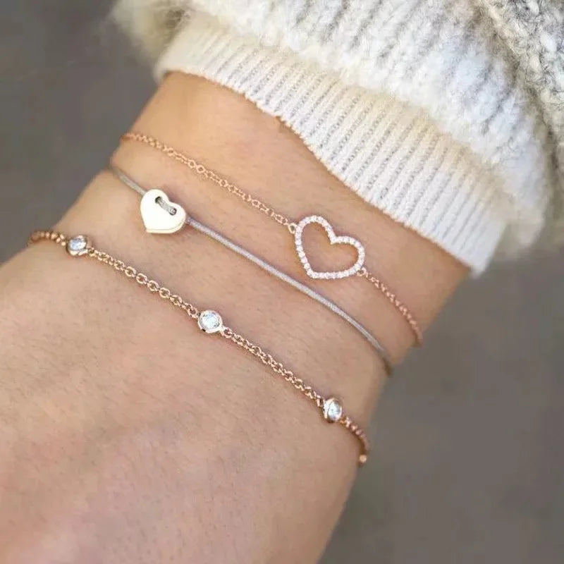 Boho Bangle For women Turtle Elephant Heart Shell Star Moon Bow Arrow Map Crystal Charm Bead Bracelet Set Bohemian Jewelry