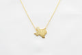 Texas State Map Necklace - Matte Polish