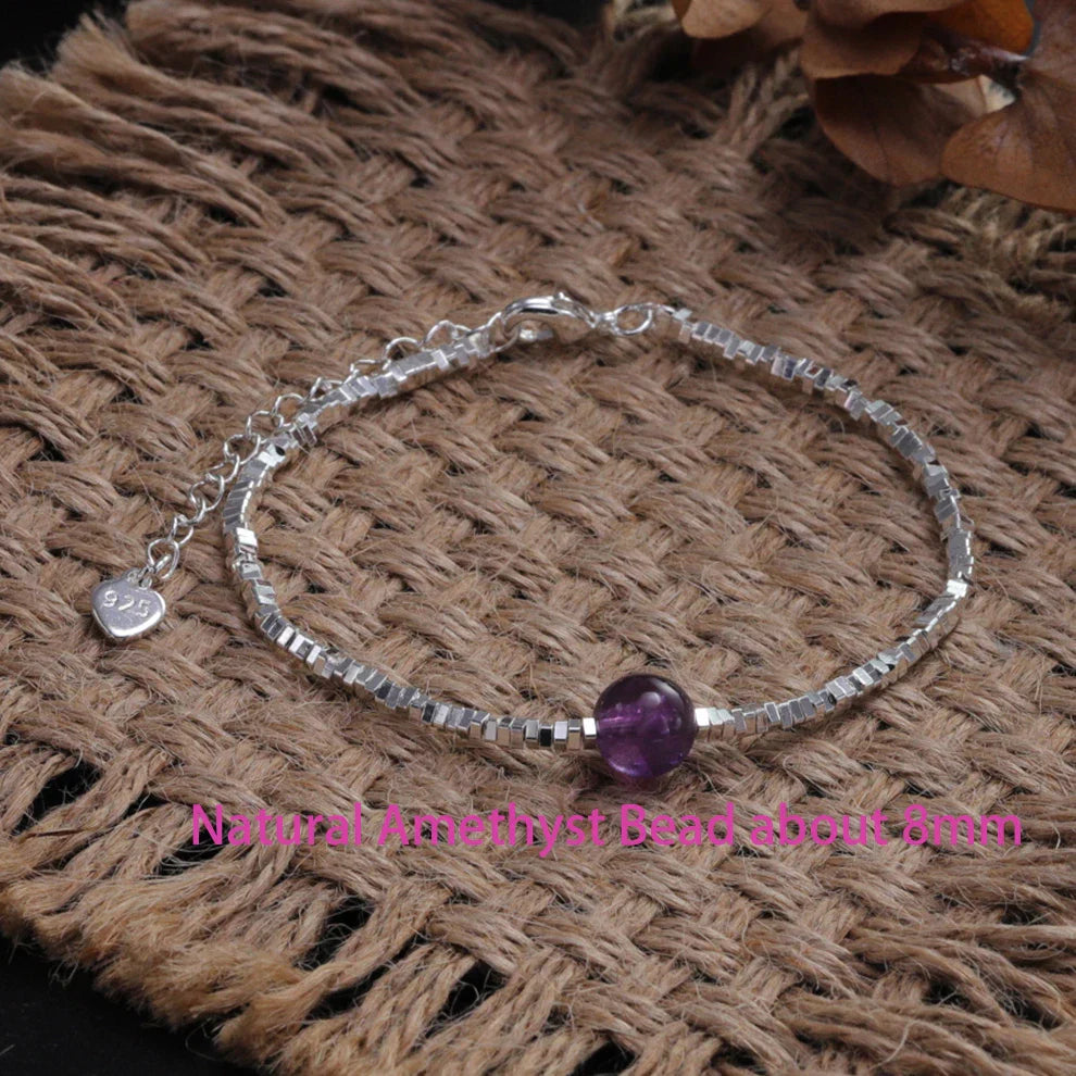 925 Sterling Silver Star Bead Bracelet For Women Fragmented Silver Sweet Romantic Versatile Trend Jewelry Gifts Dropshipping