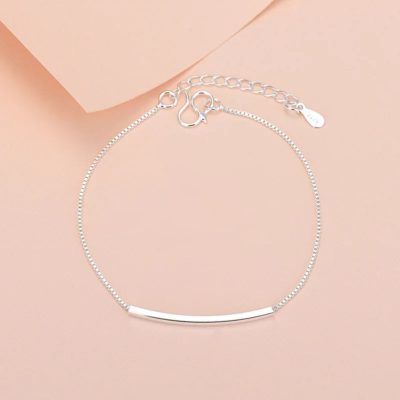 925 Sterling Silver Lucky Bead Charm Bracelets Woman Couple Chain Round Bangles Luxury Jewelry Accessories Wholesale