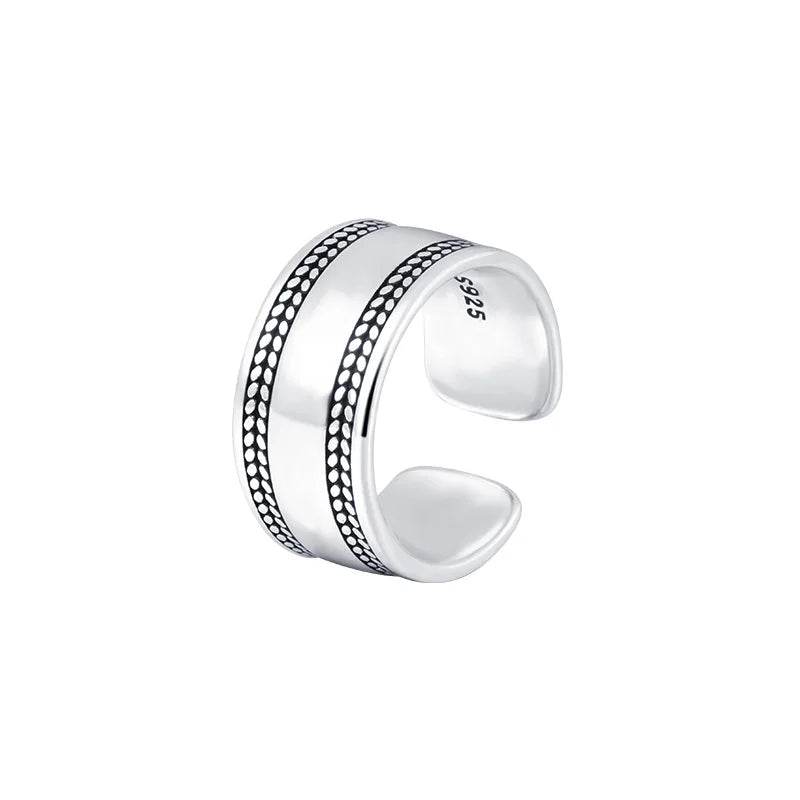 925 Sterling Silver Smooth Surface Simple Rings For Women Wedding Luxury Jewelry Accessories Wholesale Envío Gratis Jewellery