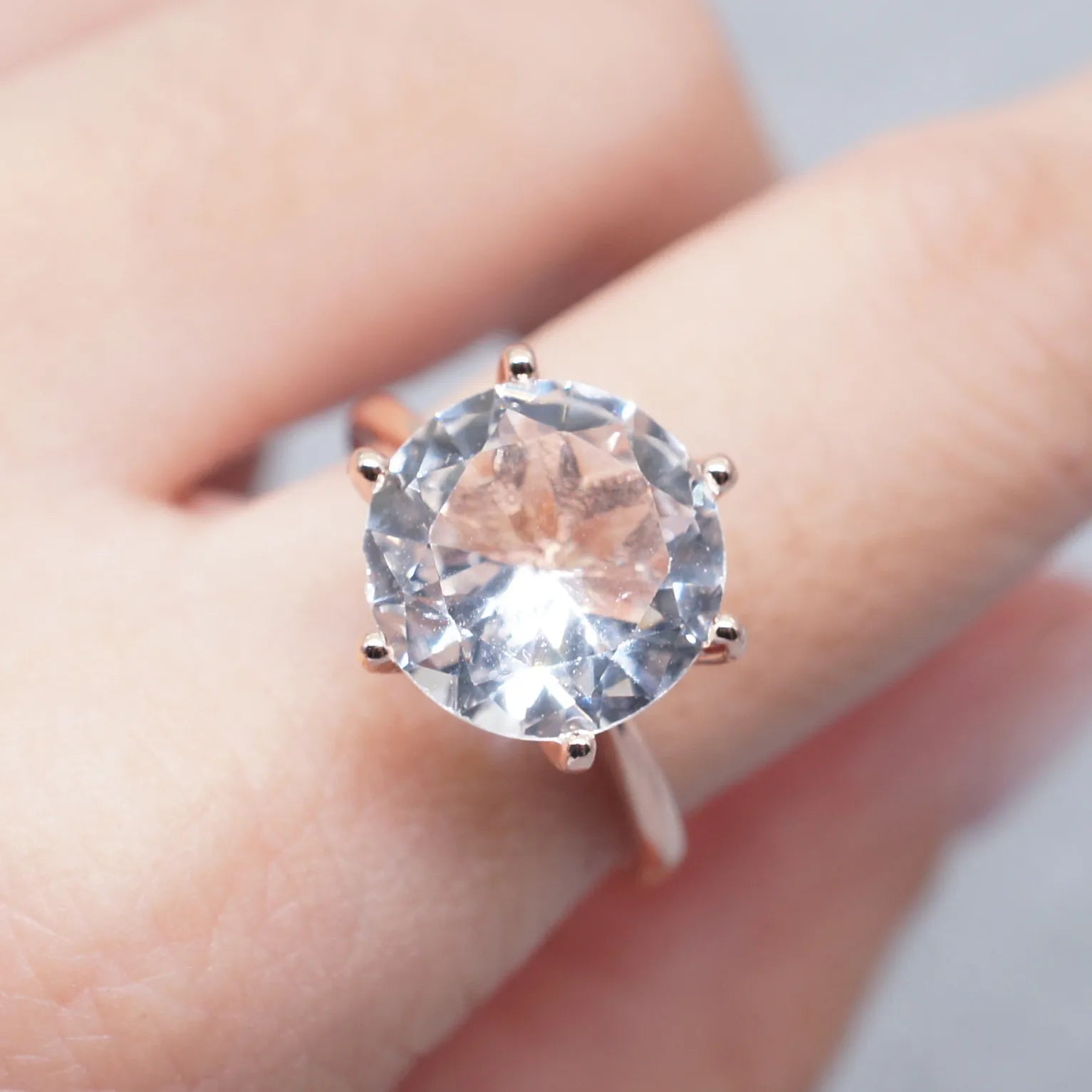 925 Sterling Silve Real Moissanite Ring Grace Banquet Shiny Jewelry Engagement Gift