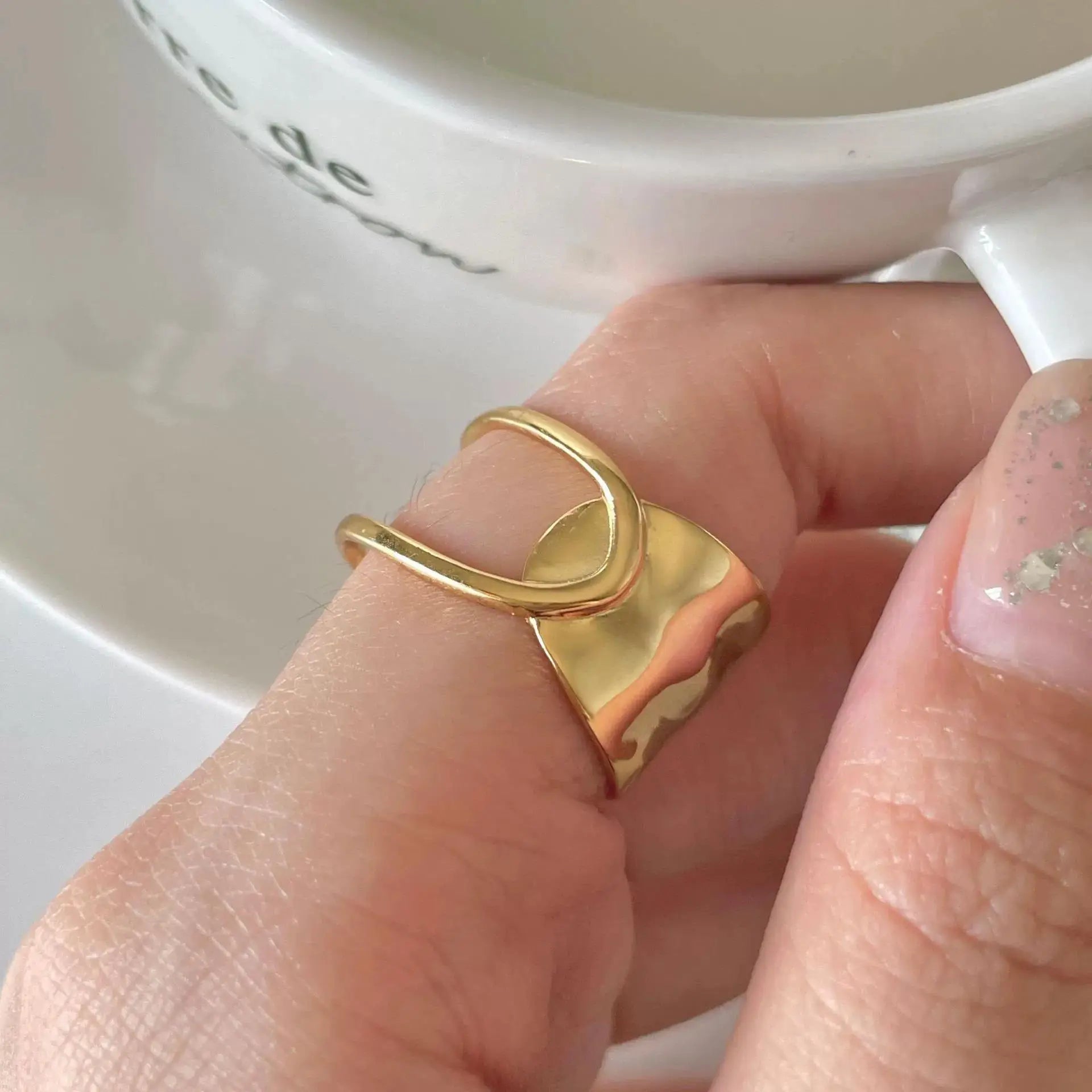 925 Sterling Silver Chain Knot Ring For Women Wrap Wide Band Rock Geometry Punk Jewelry Gift Wholesale Dropshipping