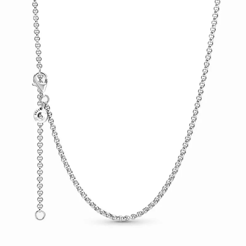 925 Sterling Silver Heart Bow Necklace Fit Christmas Jewelry For Women DIY  Making Party Wedding Gift