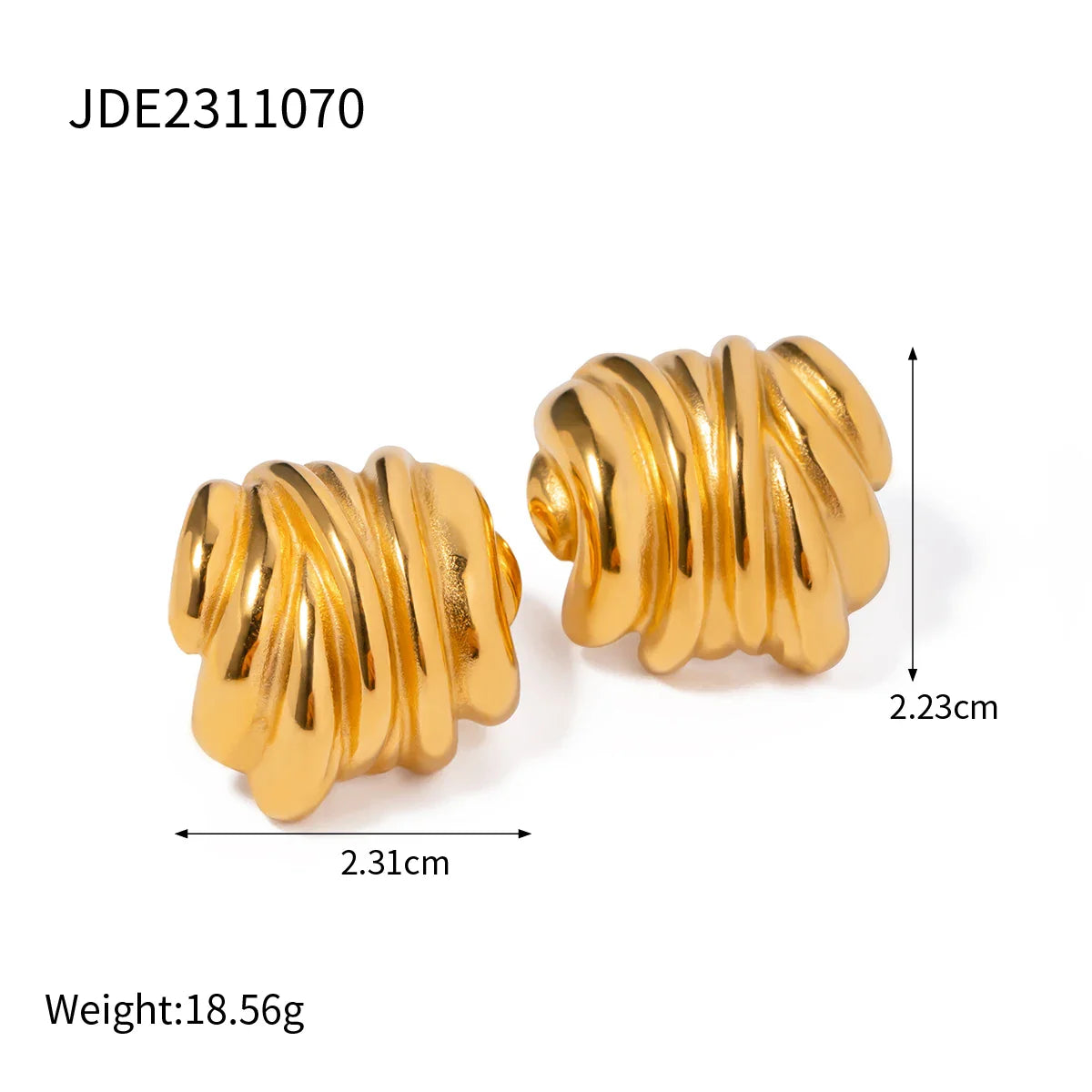 316l Stainless Steel Vintage-Inspired Waterproof Stud Earrings Personalized Charm Fashion Jewelry Accessories Bijoux Gift