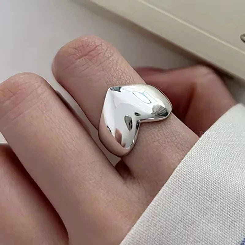 925 Sterling Silver Chain Knot Ring For Women Wrap Wide Band Rock Geometry Punk Jewelry Gift Wholesale Dropshipping