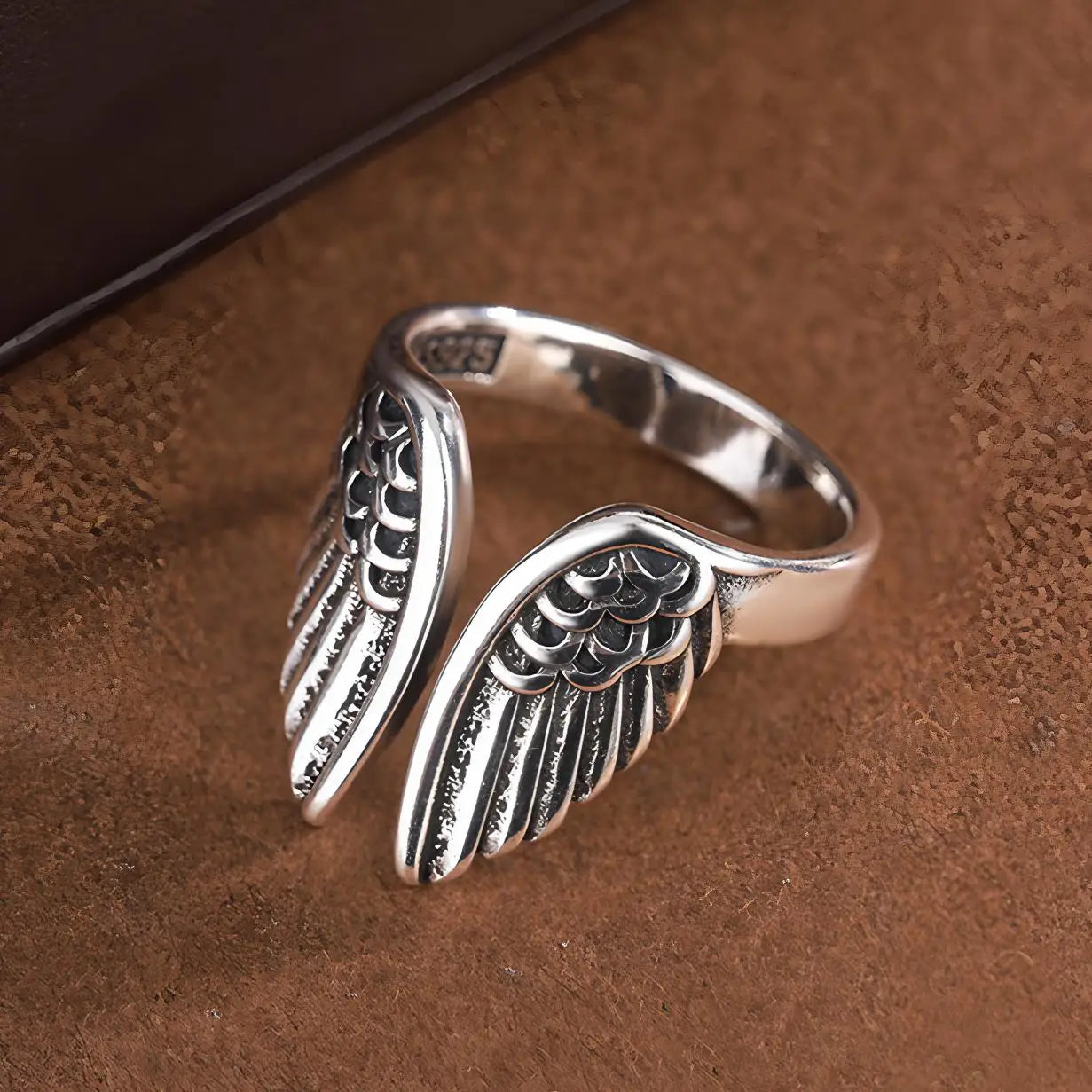 925 Sterling Silver Chain Knot Ring For Women Wrap Wide Band Rock Geometry Punk Jewelry Gift Wholesale Dropshipping