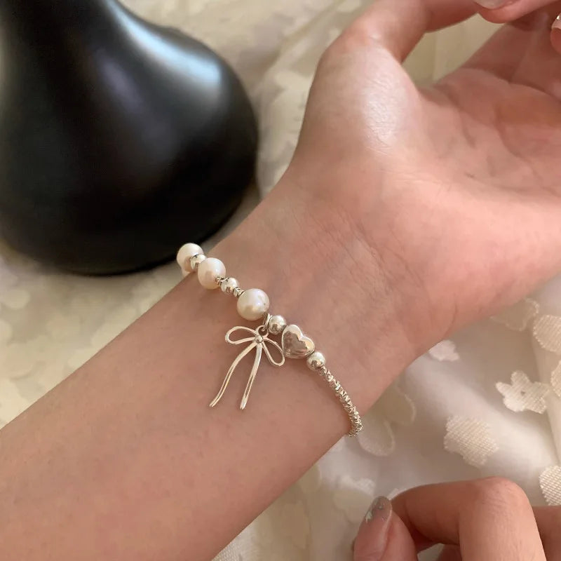 925 Sterling Silver Star Bead Bracelet For Women Fragmented Silver Sweet Romantic Versatile Trend Jewelry Gifts Dropshipping