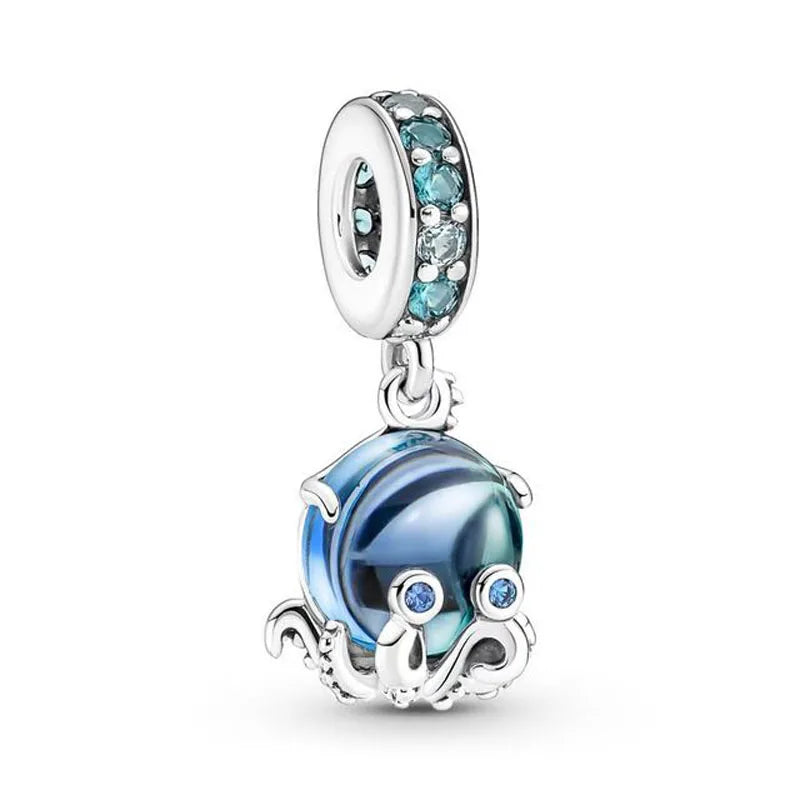 All Hot Selling Item Original 925 Sterling Silver Ocean Charms Sea Star Birthday Pendant Beads For Necklaces DIY Bracelet