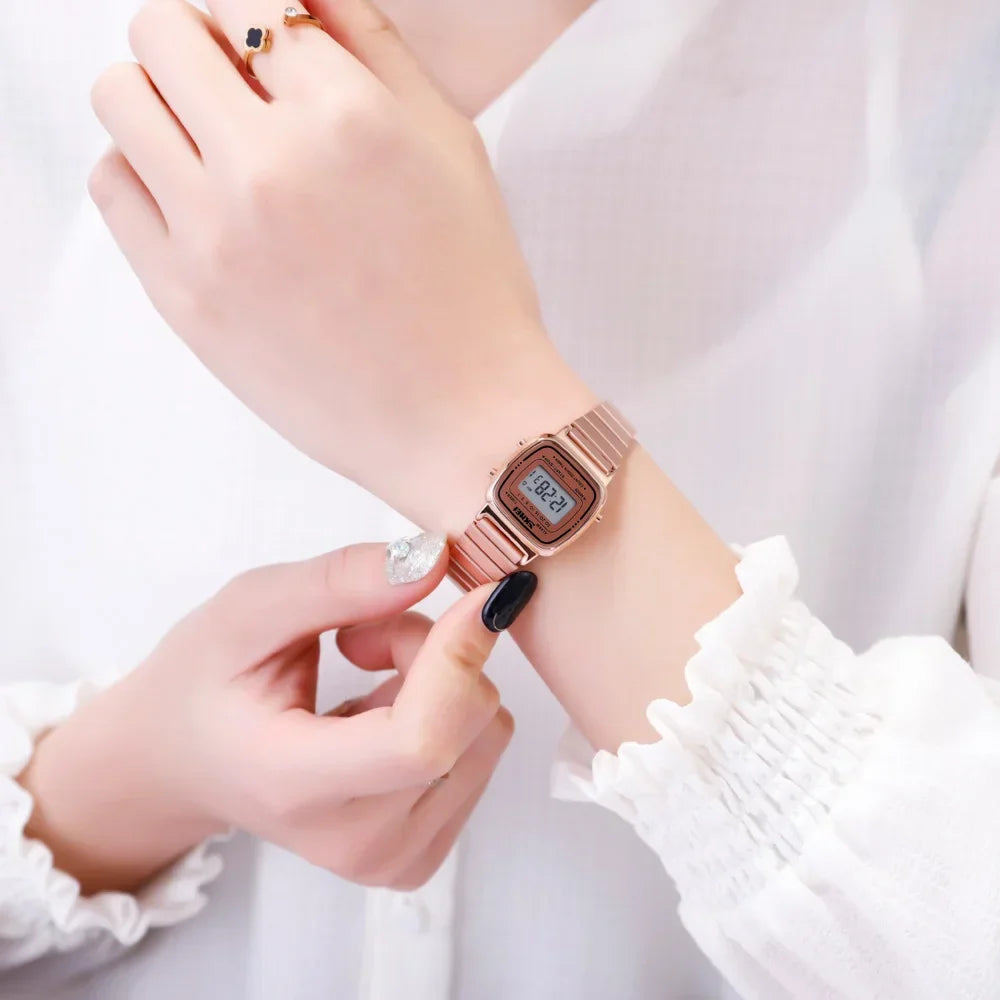 SKMEI 1901 Luxury Small Dial Digital Women Watch Ladies Calendar Waterproof Lady Sports Wristwatches Girl Clock 1252 Reloj Mujer