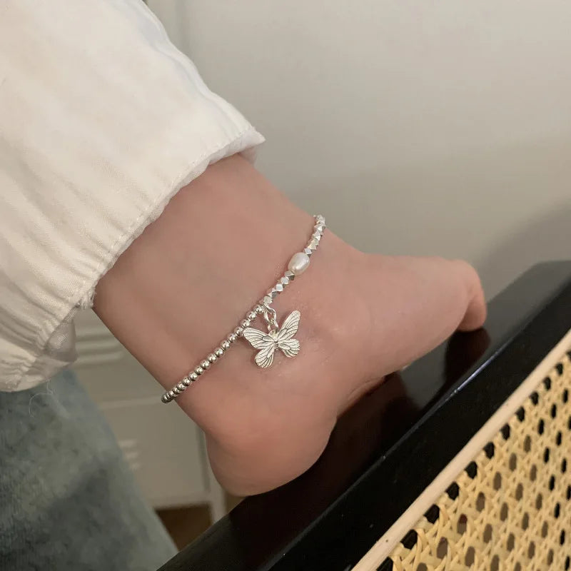 925 Sterling Silver Star Bead Bracelet For Women Fragmented Silver Sweet Romantic Versatile Trend Jewelry Gifts Dropshipping