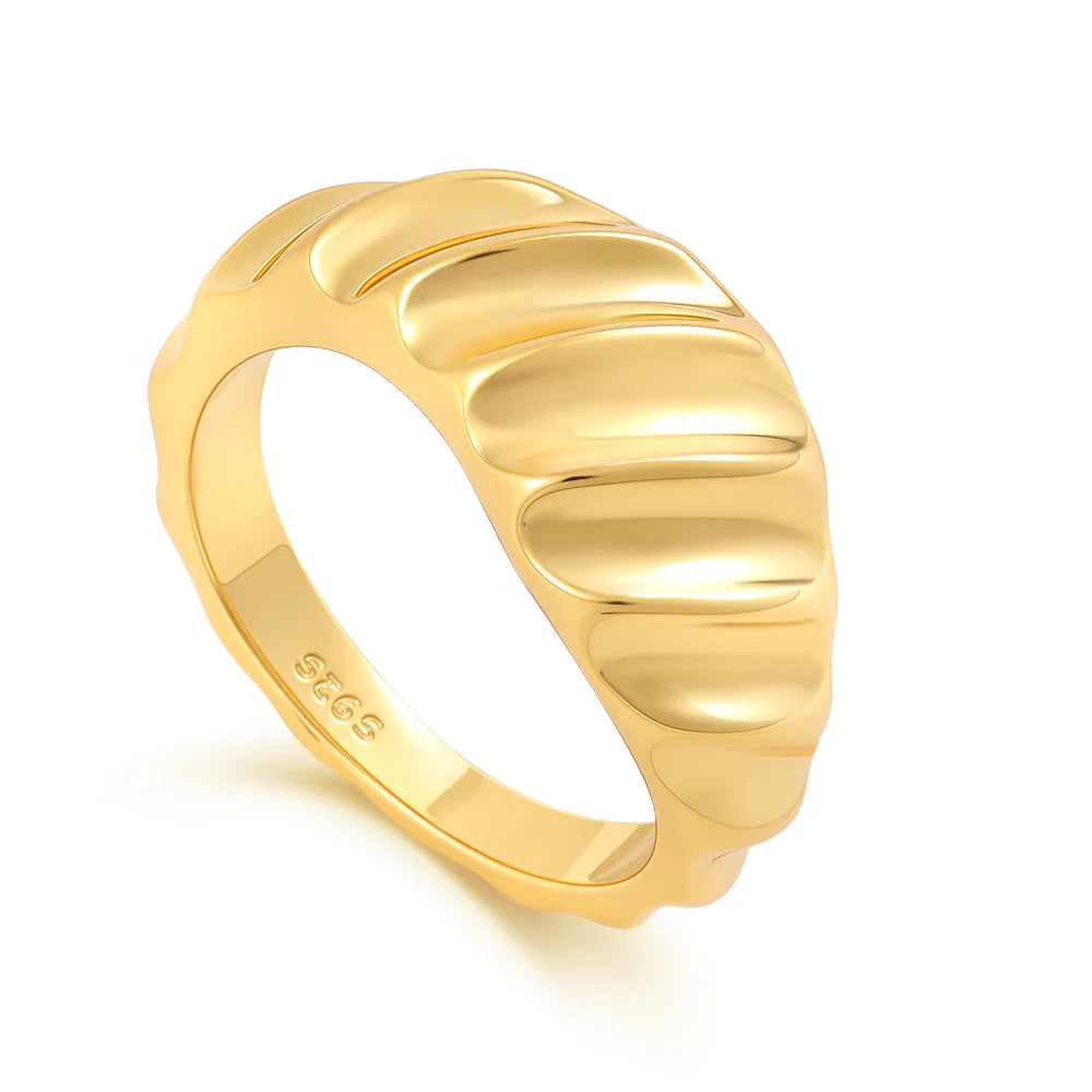 925 Silver Gold Color Heart Stone Rings Ring New Hot Selling Gold Color Rings Suitable For Any Occasion  DIY Birthday Gift