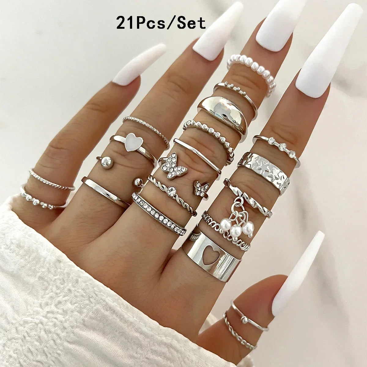 30Pcs Gold Color Knuckle Rings Set For Women Bohemian Geometric Finger Ring Girls Wedding Party Jewelry Gift
