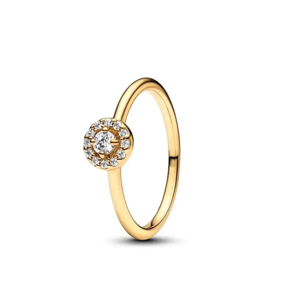 925 Silver Gold Color Heart Stone Rings Ring New Hot Selling Gold Color Rings Suitable For Any Occasion  DIY Birthday Gift