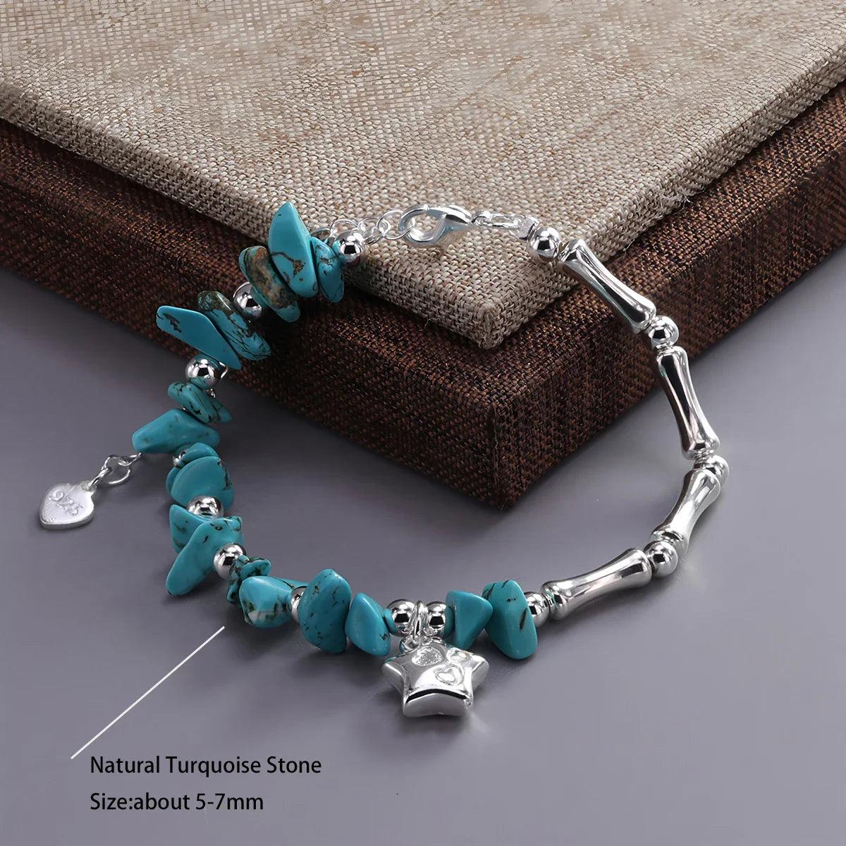 925 Sterling Silver Star Bead Bracelet For Women Fragmented Silver Sweet Romantic Versatile Trend Jewelry Gifts Dropshipping