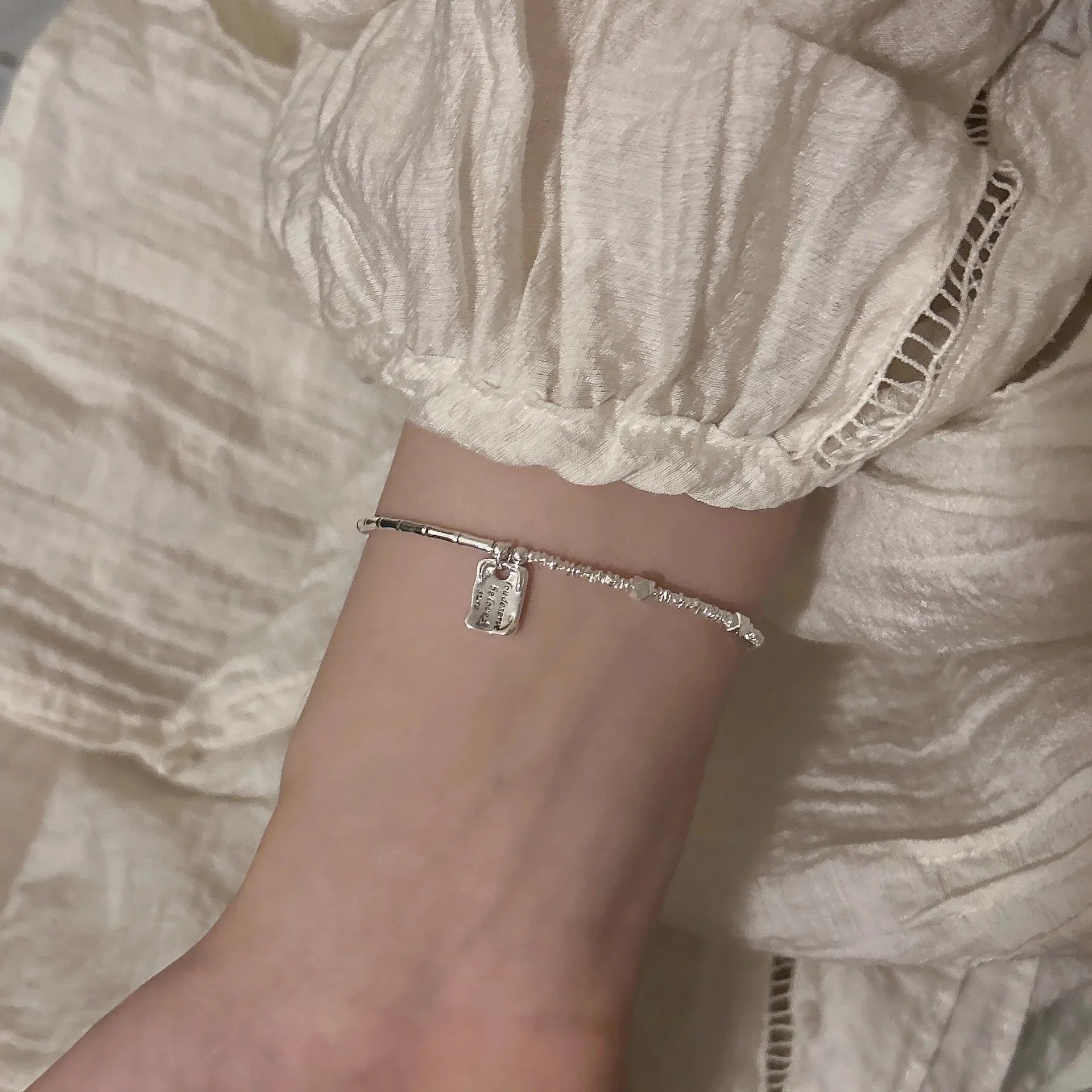 925 Sterling Silver Star Bead Bracelet For Women Fragmented Silver Sweet Romantic Versatile Trend Jewelry Gifts Dropshipping