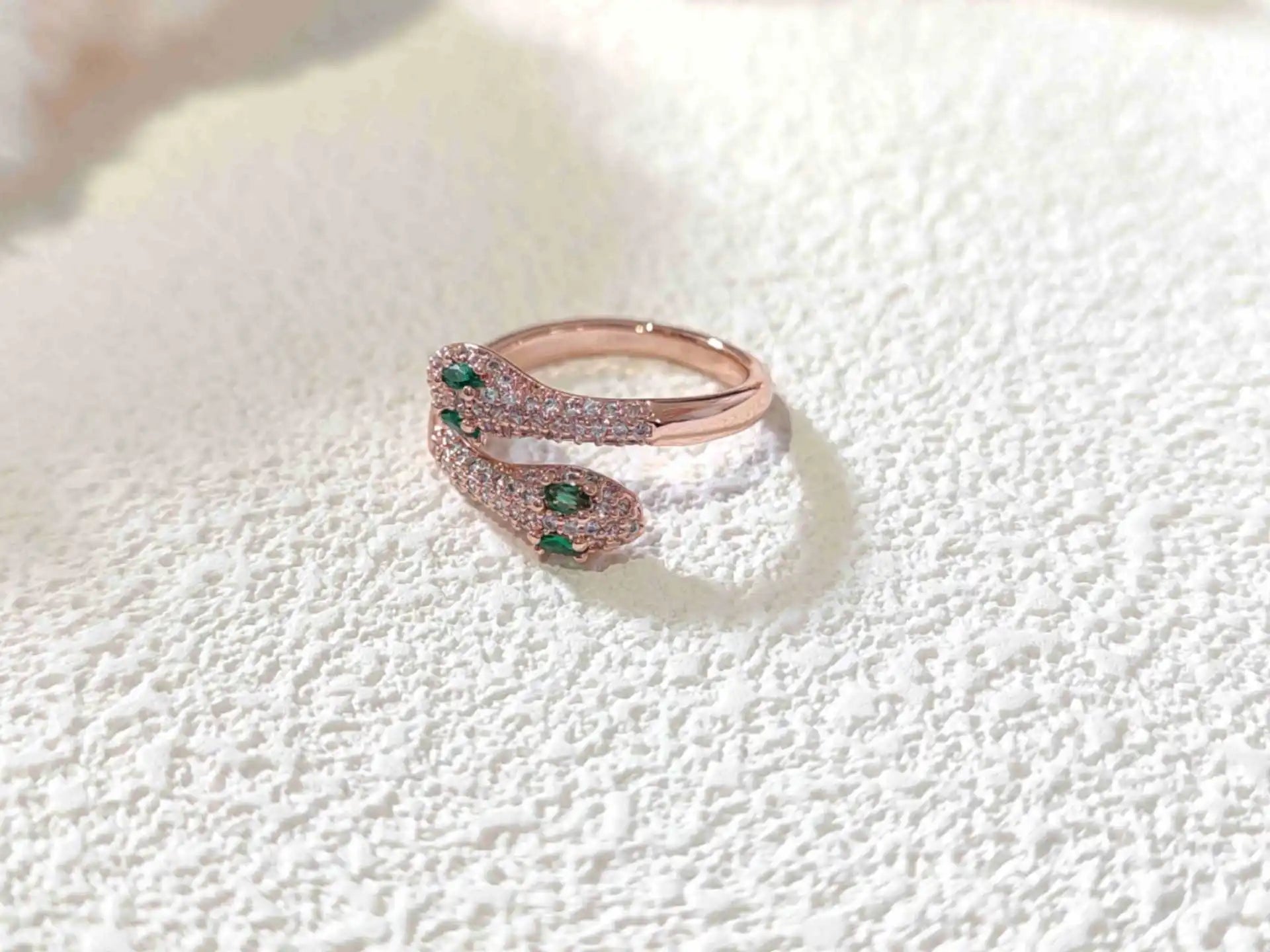 925 Sterling Silver Snake Zircon Rings For Women Wedding Luxury Jewelry Wholesale Dropshipping