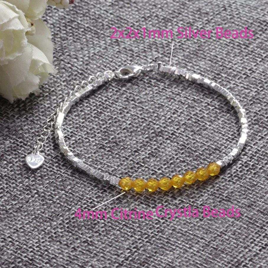 925 Sterling Silver Star Bead Bracelet For Women Fragmented Silver Sweet Romantic Versatile Trend Jewelry Gifts Dropshipping