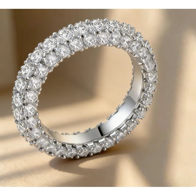 925 Sterling Silver Personalized Planet Around Advanced Zircon Ring For Women Wedding Party Daily High Quality Jewelry Gift