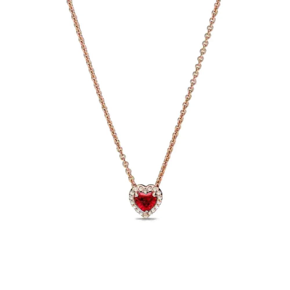 925 Sterling Silver Heart Bow Necklace Fit Christmas Jewelry For Women DIY  Making Party Wedding Gift