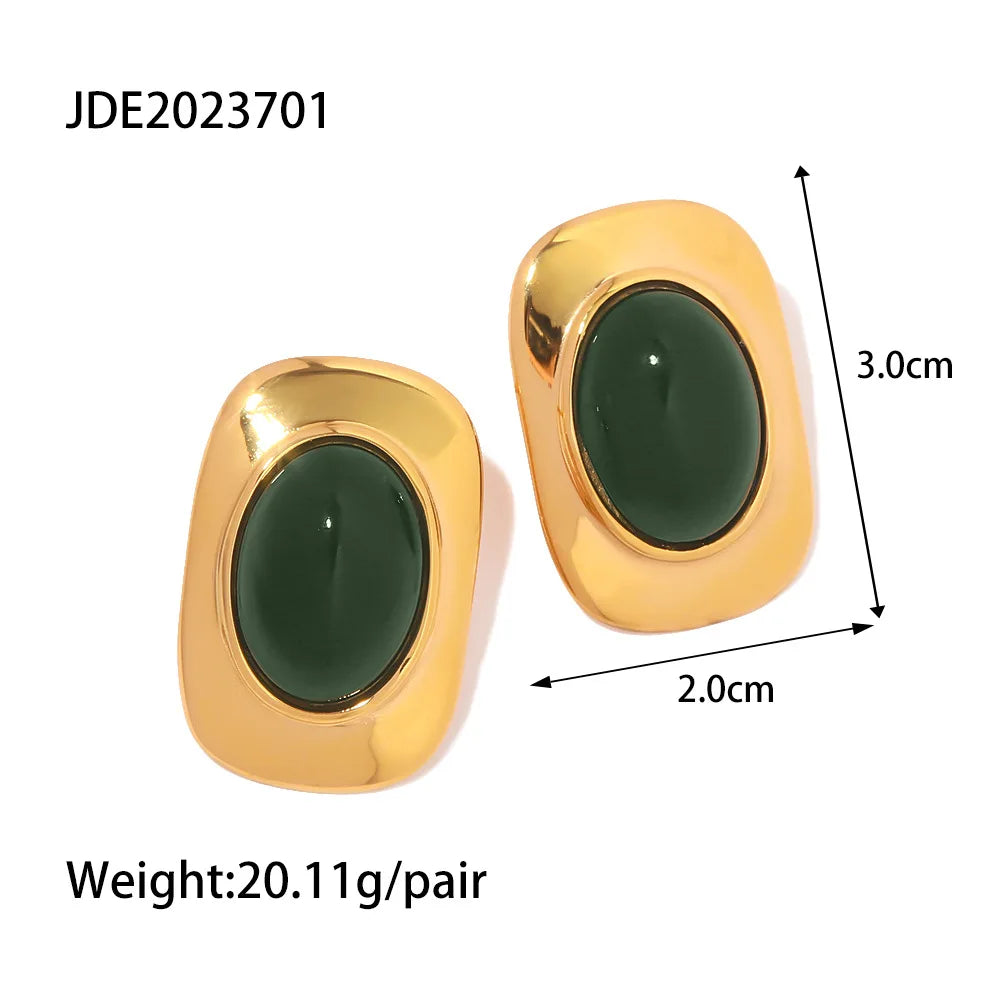 316l Stainless Steel Vintage-Inspired Waterproof Stud Earrings Personalized Charm Fashion Jewelry Accessories Bijoux Gift