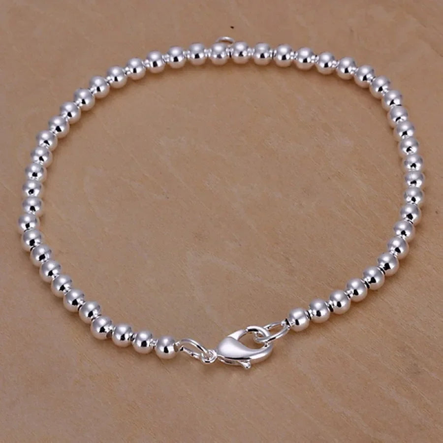8 Inch 18K Gold Bracelet 5MM Sideways Chain Bracelet For Woman Men Fashion Wedding Engagement 925 Sterling Silver Jewelry Gifts