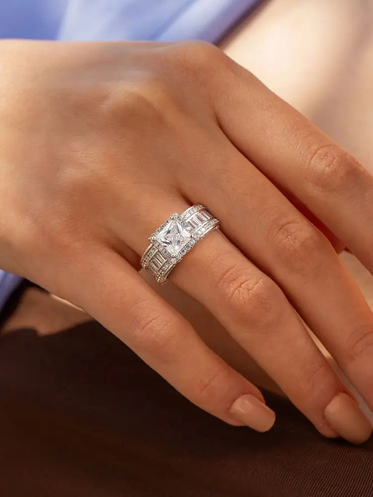 925 Sterling Silve Fashion Delicate Sweet Pink Zircon Ring For Women Anniversary Luxury Personalized High Quality Fine Jewelry
