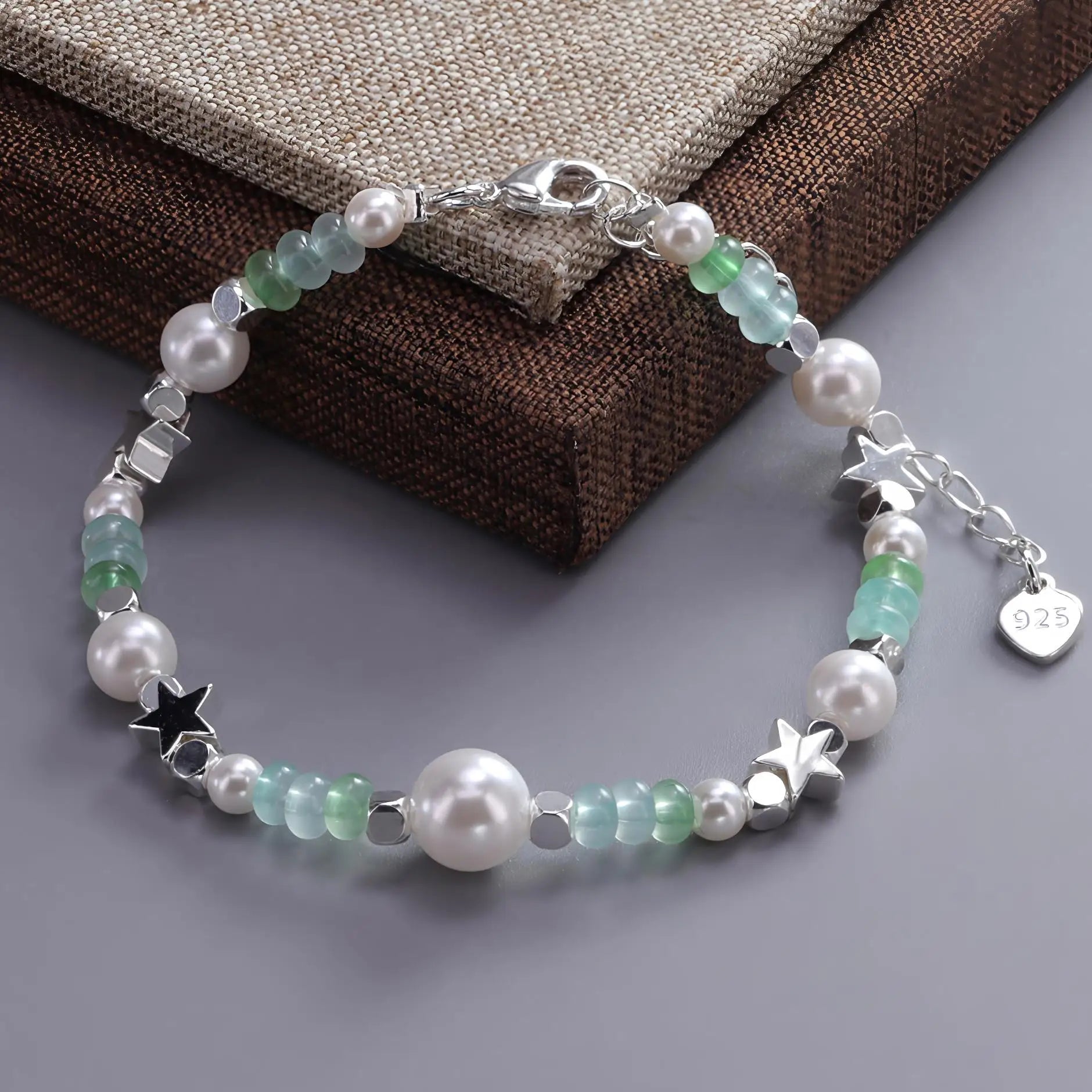 925 Sterling Silver Star Bead Bracelet For Women Fragmented Silver Sweet Romantic Versatile Trend Jewelry Gifts Dropshipping