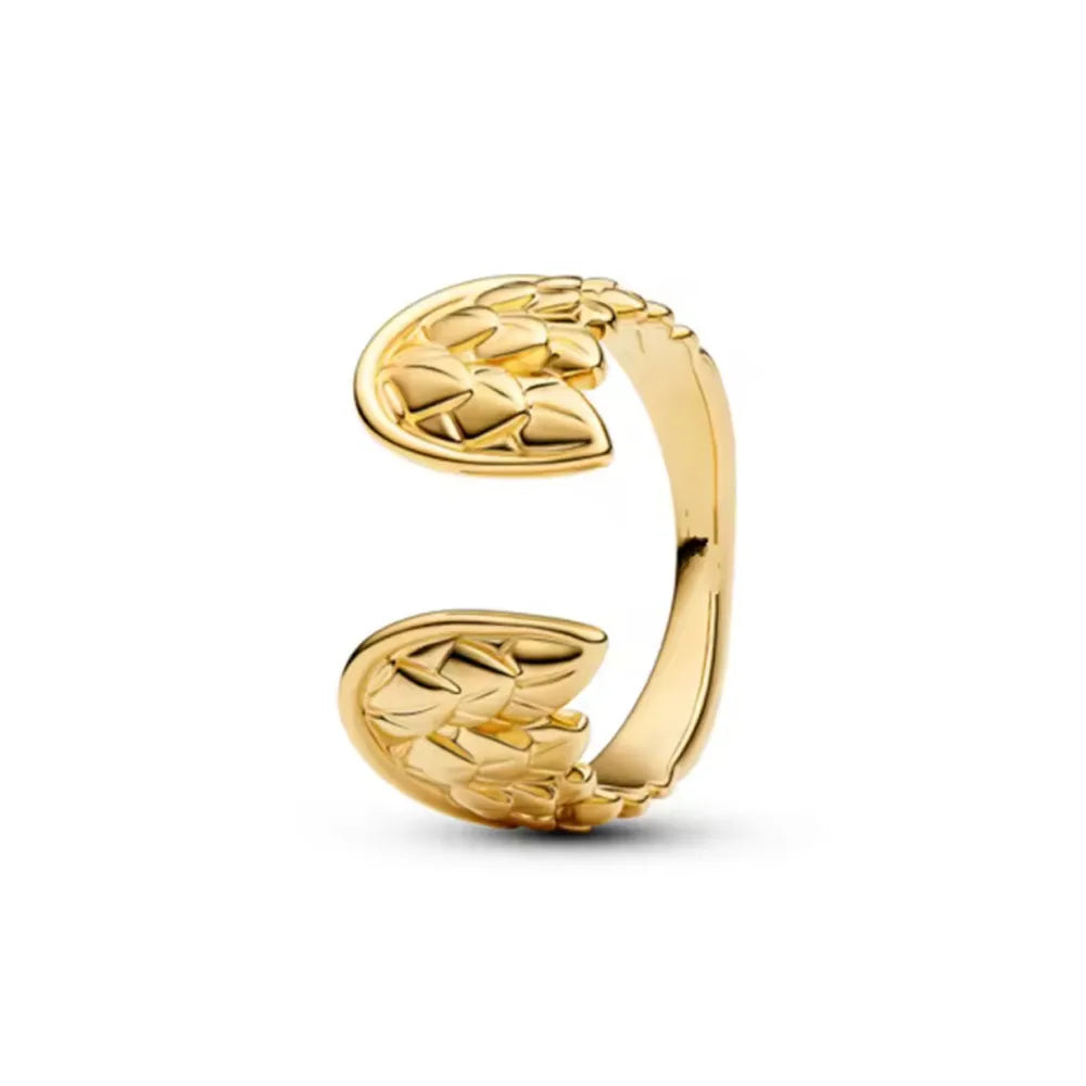 925 Silver Gold Color Heart Stone Rings Ring New Hot Selling Gold Color Rings Suitable For Any Occasion  DIY Birthday Gift