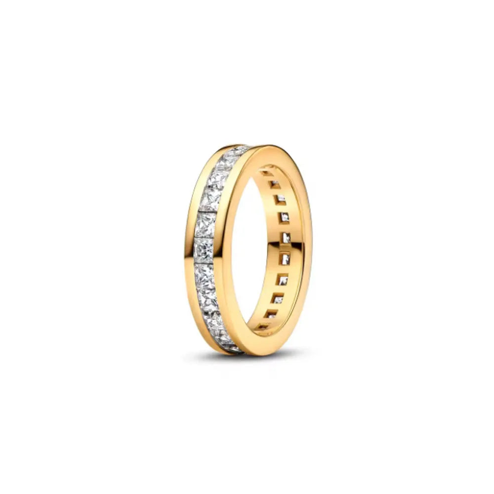 925 Silver Gold Color Heart Stone Rings Ring New Hot Selling Gold Color Rings Suitable For Any Occasion  DIY Birthday Gift