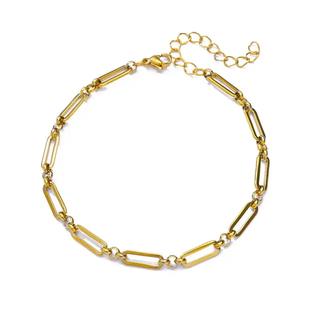 Boho Drops Anklets For Women Gold Color Stainless Steel Anklet Luxury Wedding Aesthetic Jewelry Gift