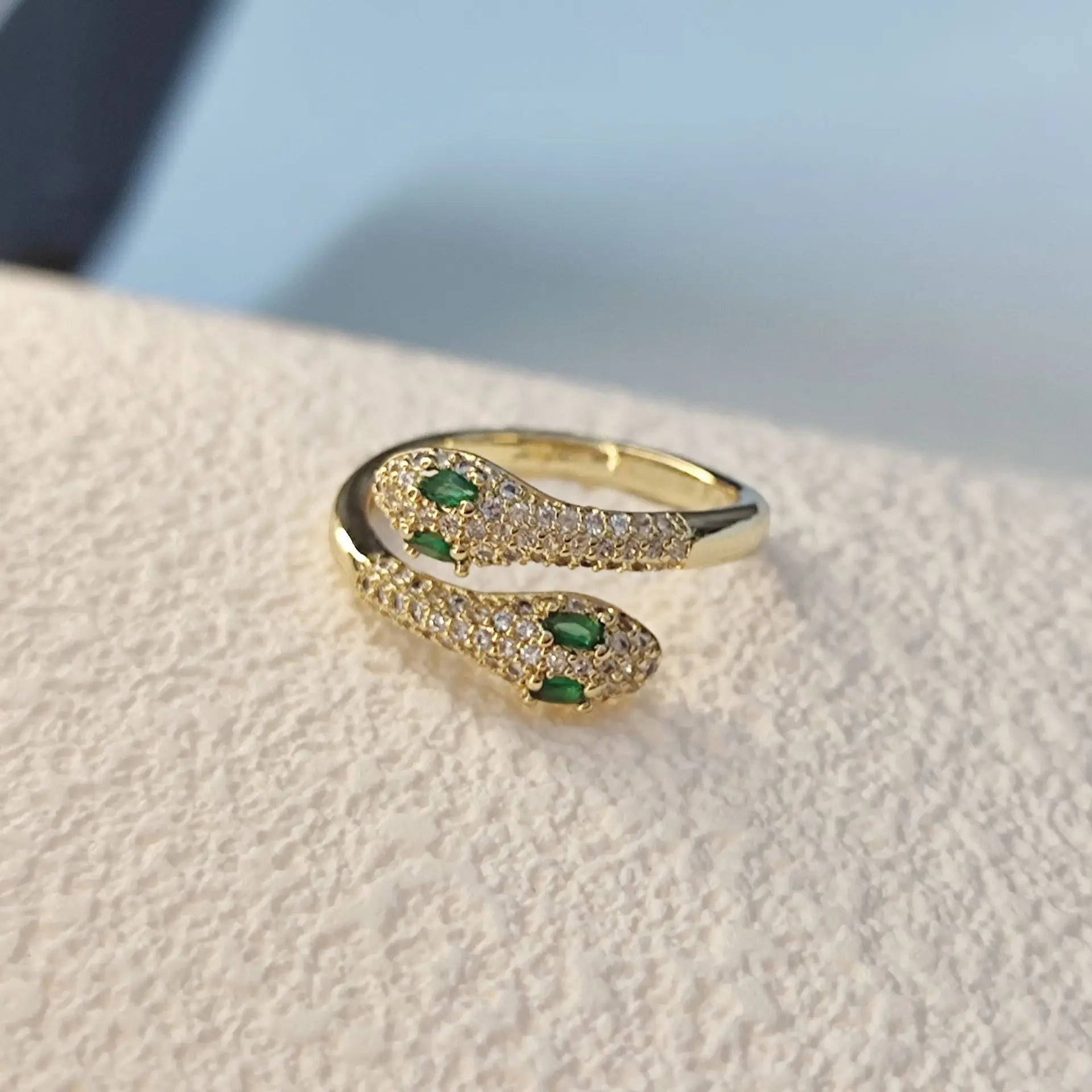 925 Sterling Silver Snake Zircon Rings For Women Wedding Luxury Jewelry Wholesale Dropshipping