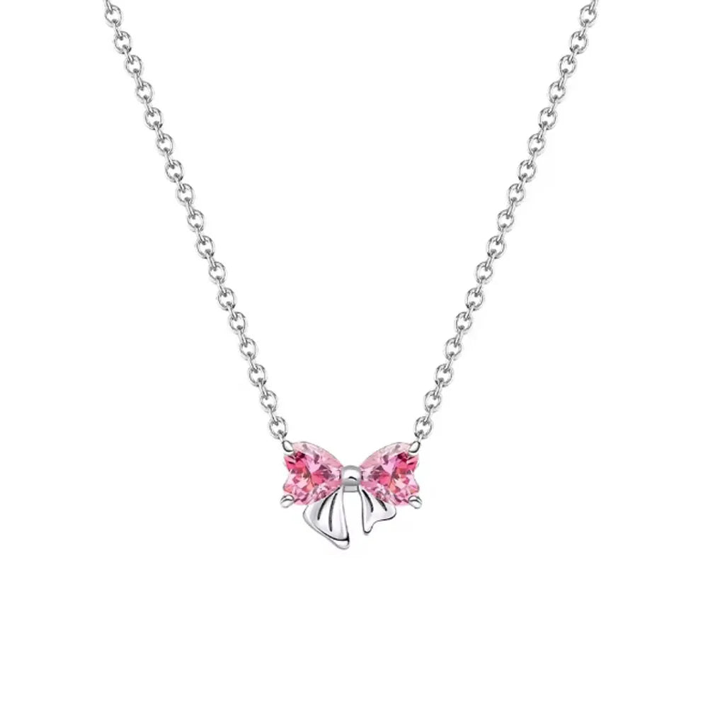 925 Sterling Silver Golden Moon Star Bow Necklace Fit Original Bracelet For Women DIY Fashion Jewelry Making