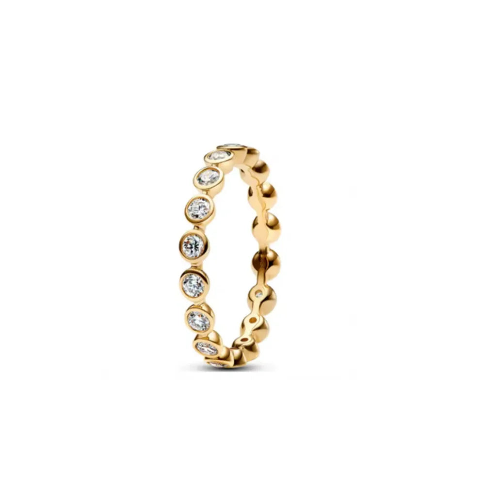 925 Silver Ring New Hot Selling Gold Color Rings Suitable For Any Occasion Bracelet Necklace Matching DIY Birthday Gift