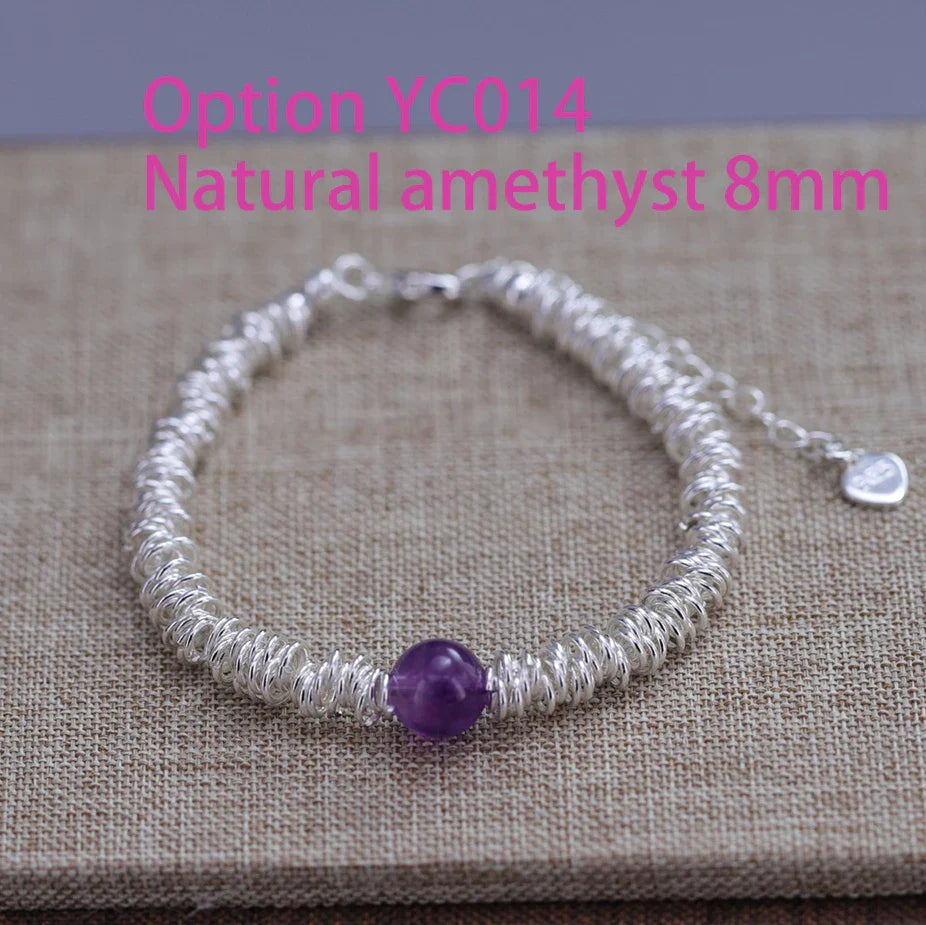 925 Sterling Silver Star Bead Bracelet For Women Fragmented Silver Sweet Romantic Versatile Trend Jewelry Gifts Dropshipping