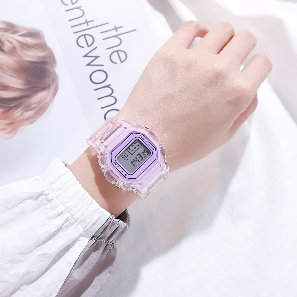 New Sports Digital Watch for Men Women Simple Square LED Watch Fashion Casual Electronic Wristwatches Student Clock reloj mujer